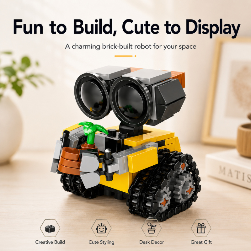 Building Block Mini - Set Blok Bangunan Robot Mini, Model