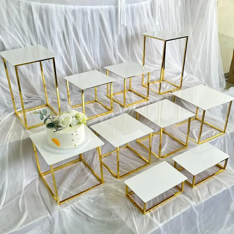 12-20 PCS Set Meja Pamer Kue & - Display Risers Set ulasan dan harga