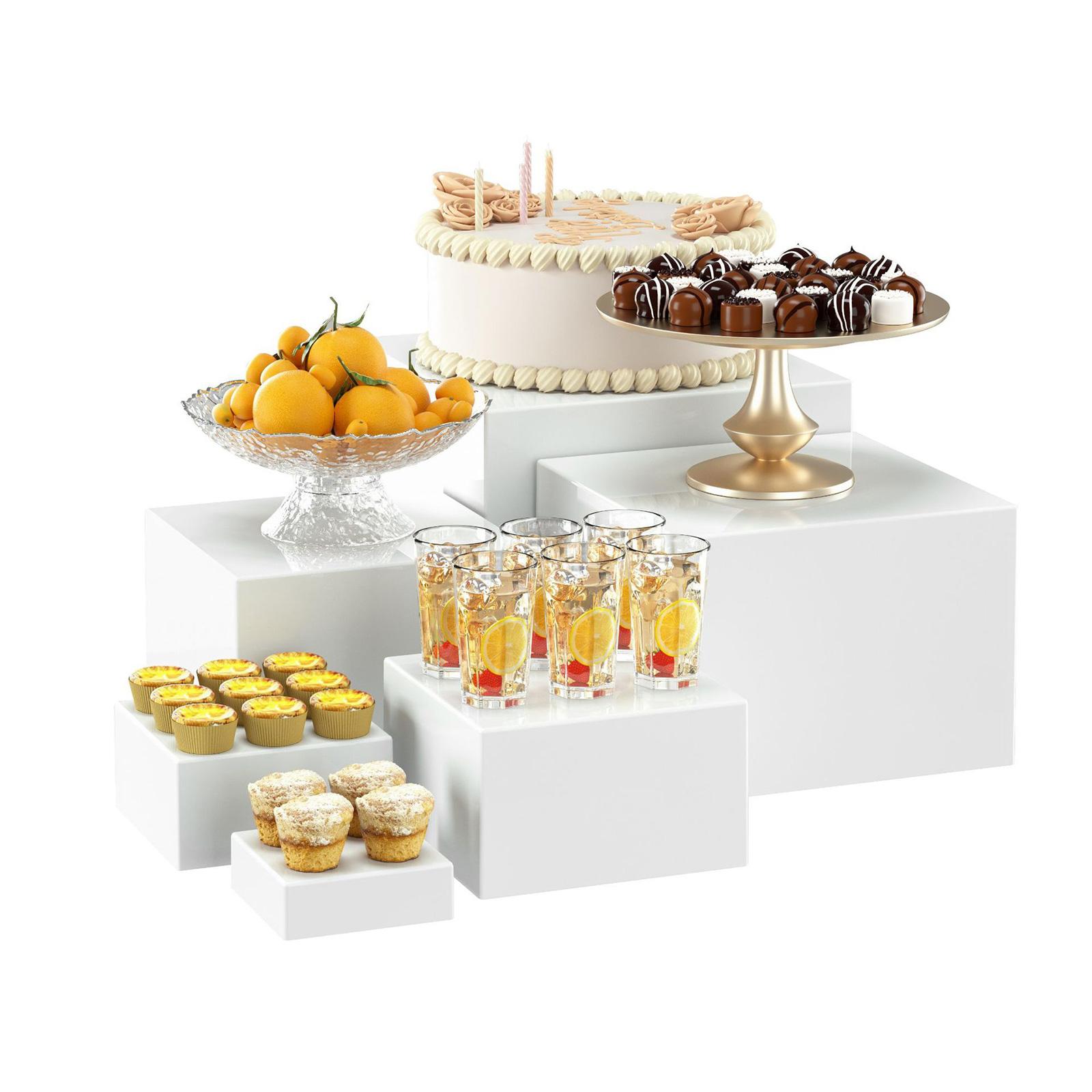 6x Set Pajangan Meja Makanan P - Display Risers Set ulasan dan harga