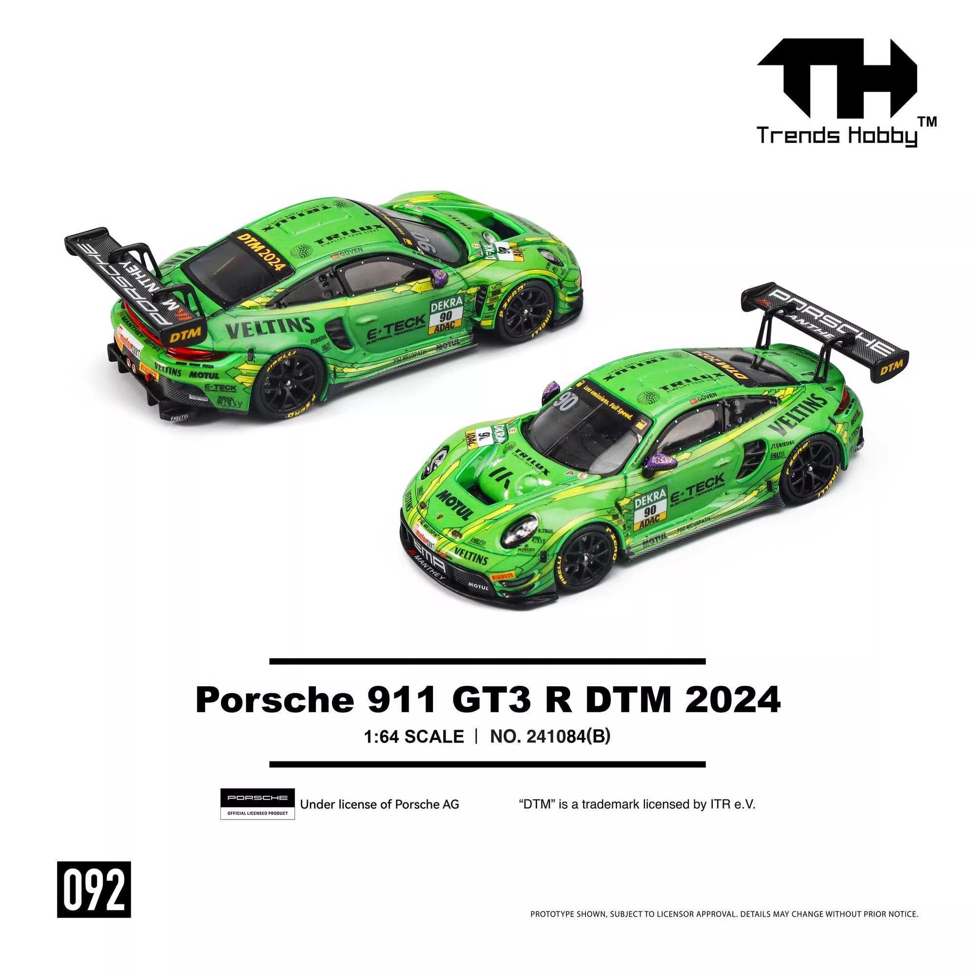 TH 1/64 Porsche 911 GT3 R LeMa - Die Cast Car 1 64 ulasan dan harga