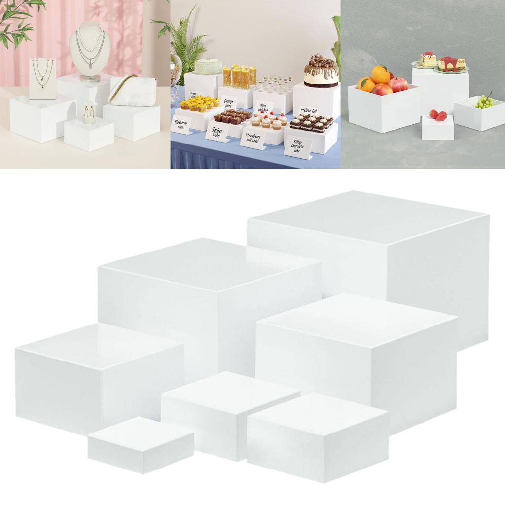 7 Buah Kotak Display Kubus Akr - Display Risers Set ulasan dan harga