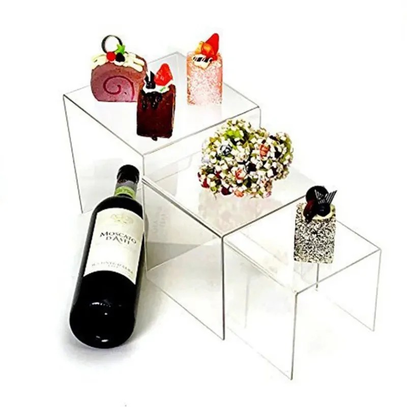 6 Buah/Set Rak Display Akrilik - Display Risers Set ulasan dan harga