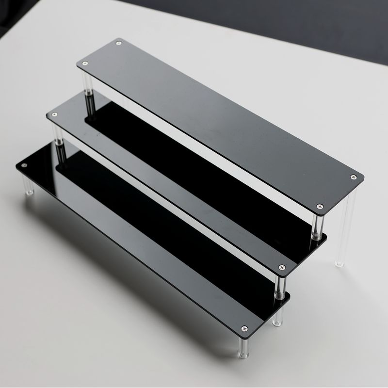 Rak Pajangan Akrilik Hitam Ber - Pop Display Shelf ulasan dan harga
